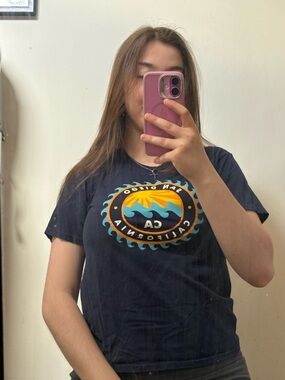 San Diego California Graphic Tee - Navy Short Sleeve Top